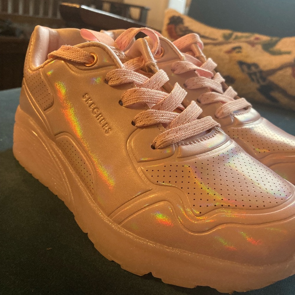 Sketchers pink sneakers Uno Ice - Prism Luxe